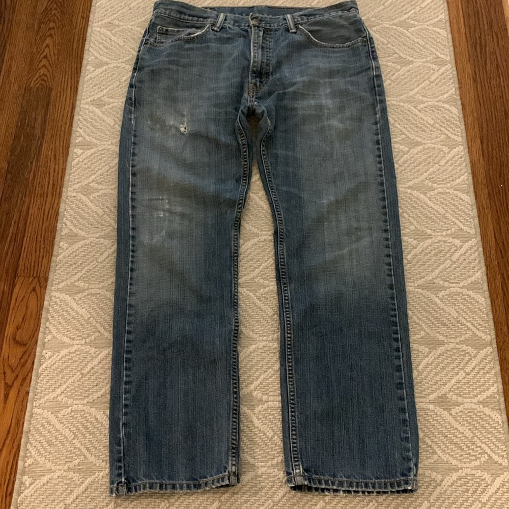 Levi’s 505 Denim Jeans 34 X 30, Red Tag, Button & Zip, See Pics & Description - Picture 4 of 17